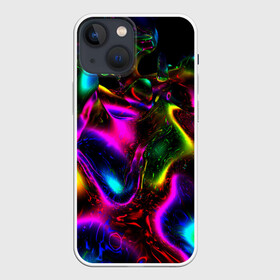 Чехол для iPhone 13 mini с принтом В НЕОНЕ ,  |  | abstract | abstraction | color | geometry | paitnt | psy | абстракция | геометрия | краски | неоновые | психоделика