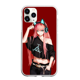 Чехол для iPhone 11 Pro Max матовый с принтом ZeroTwo (Darling in the Franx) , Силикон |  | 002 | 02 | darling in the franxx | zero two | любимый во франксе | милый во франксе | ноль два