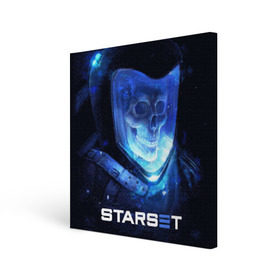 Холст квадратный с принтом Starset , 100% ПВХ |  | logo | rock | starset | лого | рок | старсет