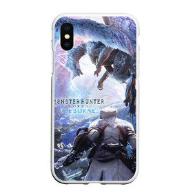 Чехол для iPhone XS Max матовый с принтом Monster Hunter World Iceborn , Силикон | Область печати: задняя сторона чехла, без боковых панелей | hunter | iceborn | monster | world | айсборн | ворлд | монстр | хантер