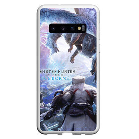 Чехол для Samsung Galaxy S10 с принтом Monster Hunter World Iceborn , Силикон | Область печати: задняя сторона чехла, без боковых панелей | hunter | iceborn | monster | world | айсборн | ворлд | монстр | хантер