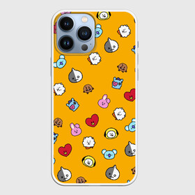 Чехол для iPhone 13 Pro Max с принтом BT21 ,  |  | bt21 | bt21 chimmy | bt21 cooky | bt21 koya | bt21 shooky | bt21 игрушки | bt21 купить | bt21 персонажи | bt21 чонгук | bts | bts 2019 | bts love | k pop | коя bt21 | магазин bt21