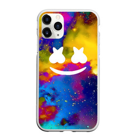 Чехол для iPhone 11 Pro Max матовый с принтом MARSHMELLO , Силикон |  | christopher comstock | cosmos | dj | marshmello | music | вселенная | диджей | клубная музыкакосмос | клубняк | краски | крис комсток | логотип | маршмэллоу | музыка