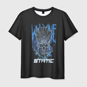 Мужская футболка 3D с принтом Static Wayne , 100% полиэфир | прямой крой, круглый вырез горловины, длина до линии бедер | 2014 | metal | music | need for speed | nfs | only | r.i.p | rip | rock | static | static x | staticx | the | wayne static | x | метал | музыка | нфс | рок | статик | уэйн статик