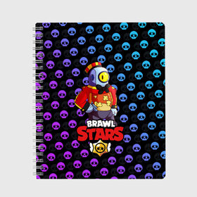 Тетрадь Brawl Stars: , 100% бумага | 48 листов, плотность листов — 60 г/м2, плотность картонной обложки — 250 г/м2. Листы скреплены сбоку удобной пружинной спиралью. Уголки страниц и обложки скругленные. Цвет линий — светло-серый
 | brawl | brawl stars | stars | бравл | бравл старс | браво старс | игра | компьютерная | онлайн | старс