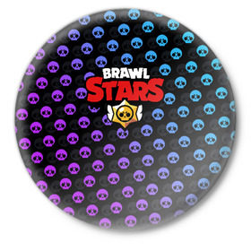 Значок с принтом Brawl Stars ,  металл | круглая форма, металлическая застежка в виде булавки | Тематика изображения на принте: brawl | brawl stars | stars | бравл | бравл старс | браво старс | игра | компьютерная | онлайн | старс