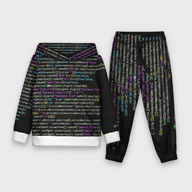 Детский костюм 3D (с толстовкой) с принтом PHP CODE ,  |  | hugo weaving | pc | the matrix | код | компьютеры | матрица | матрица 4 | программист | программный код | цифры