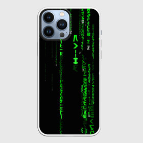 Чехол для iPhone 13 Pro Max с принтом МАТРИЦА КОДА ,  |  | Тематика изображения на принте: hugo weaving | pc | the matrix | код | компьютеры | матрица | матрица 4 | программист | программный код | цифры