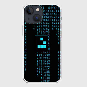 Чехол для iPhone 13 mini с принтом ДВОИЧНАЯ СИСТЕМА ,  |  | hugo weaving | pc | the matrix | код | компьютеры | матрица | матрица 4 | программист | программный код | цифры