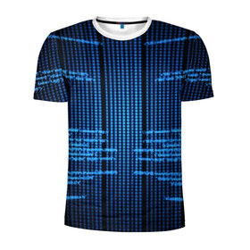 Мужская футболка 3D спортивная с принтом КОДЫ , 100% полиэстер с улучшенными характеристиками | приталенный силуэт, круглая горловина, широкие плечи, сужается к линии бедра | hugo weaving | pc | the matrix | код | компьютеры | матрица | матрица 4 | программист | программный код | цифры