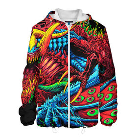 Мужская куртка 3D с принтом CS GO hyper beast skin , ткань верха — 100% полиэстер, подклад — флис | прямой крой, подол и капюшон оформлены резинкой с фиксаторами, два кармана без застежек по бокам, один большой потайной карман на груди. Карман на груди застегивается на липучку | awp | counter strike | cs go | cs go global offensive | hyper beast | skin cs | team cs | команды cs | скины оружия | скоростной зверь | хайпер бист