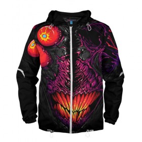 Мужская ветровка 3D с принтом CS GO hyper beast skin , 100% полиэстер | подол и капюшон оформлены резинкой с фиксаторами, два кармана без застежек по бокам, один потайной карман на груди | 