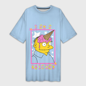 Платье-футболка 3D с принтом I am a Unicorn ,  |  | bart | deliciouse | family | homer | lisa | maggy | marge | ralph | simpsons | simpsonsfamily | unicorn | wiggum | барт | виггам | гомер | еда | единорог | лиза | мегги | ральф | семья | симпсоны