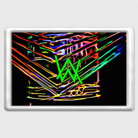 Магнит 45*70 с принтом ALAN WALKER DJ , Пластик | Размер: 78*52 мм; Размер печати: 70*45 | Тематика изображения на принте: alan walker | aw | electro | electro music | music | алан уокер | музыка | музыкант | электро | электронная музыка