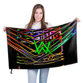 Флаг 3D с принтом ALAN WALKER DJ , 100% полиэстер | плотность ткани — 95 г/м2, размер — 67 х 109 см. Принт наносится с одной стороны | alan walker | aw | electro | electro music | music | алан уокер | музыка | музыкант | электро | электронная музыка