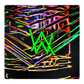 Магнитный плакат 3Х3 с принтом ALAN WALKER DJ , Полимерный материал с магнитным слоем | 9 деталей размером 9*9 см | Тематика изображения на принте: alan walker | aw | electro | electro music | music | алан уокер | музыка | музыкант | электро | электронная музыка