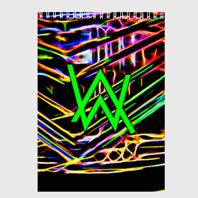 Скетчбук с принтом ALAN WALKER DJ , 100% бумага
 | 48 листов, плотность листов — 100 г/м2, плотность картонной обложки — 250 г/м2. Листы скреплены сверху удобной пружинной спиралью | alan walker | aw | electro | electro music | music | алан уокер | музыка | музыкант | электро | электронная музыка