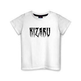 Детская футболка хлопок с принтом KIZARU (HF на спине) , 100% хлопок | круглый вырез горловины, полуприлегающий силуэт, длина до линии бедер | family | haunted | karmageddon | karmagedon | kizaru | кармагеддон | кармагедон | кизару | фэмили | хаунтед