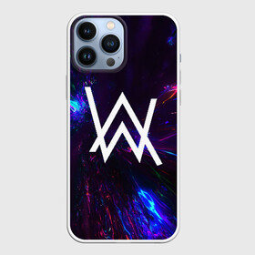 Чехол для iPhone 13 Pro Max с принтом ALAN WALKER NEON ,  |  | Тематика изображения на принте: alan walker | aw | electro | electro music | music | алан уокер | музыка | музыкант | электро | электронная музыка