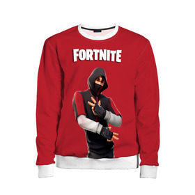 Детский свитшот 3D с принтом IKONIK FORTNITE , 100% полиэстер | свободная посадка, прямой крой, мягкая тканевая резинка на рукавах и понизу свитшота | 10 | battle | fort | fortnite | ikonik | royale | season | битва | иконик | королевская | сезон | форт | фортнайт