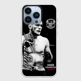 Чехол для iPhone 13 Pro с принтом Хабиб Нурмагомедов ,  |  | khabib nurmagomedov | mma | the eagle | боец | бои без правил | микс файт | мма | орёл | хабиб | хабиб нурмагомедов