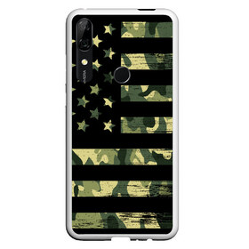 Чехол для Honor P Smart Z с принтом American Flag Camo , Силикон | Область печати: задняя сторона чехла, без боковых панелей | Тематика изображения на принте: eagle | states | united | usa | армейские | армия | камуфляж | орел | служба | снайпер | соединенных | солдат | сша | форма | штатов