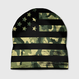 Шапка 3D с принтом American Flag Camo , 100% полиэстер | универсальный размер, печать по всей поверхности изделия | eagle | states | united | usa | армейские | армия | камуфляж | орел | служба | снайпер | соединенных | солдат | сша | форма | штатов