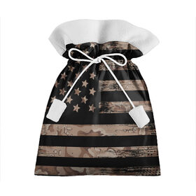 Подарочный 3D мешок с принтом American Flag Camo , 100% полиэстер | Размер: 29*39 см | Тематика изображения на принте: eagle | states | united | usa | армейские | армия | камуфляж | орел | служба | снайпер | соединенных | солдат | сша | форма | штатов