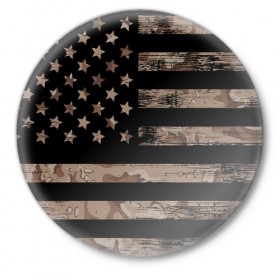 Значок с принтом American Flag Camo ,  металл | круглая форма, металлическая застежка в виде булавки | Тематика изображения на принте: eagle | states | united | usa | армейские | армия | камуфляж | орел | служба | снайпер | соединенных | солдат | сша | форма | штатов