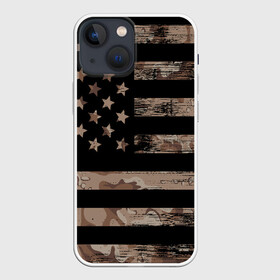 Чехол для iPhone 13 mini с принтом American Flag Camo ,  |  | Тематика изображения на принте: eagle | states | united | usa | армейские | армия | камуфляж | орел | служба | снайпер | соединенных | солдат | сша | форма | штатов