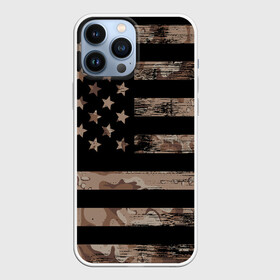 Чехол для iPhone 13 Pro Max с принтом American Flag Camo ,  |  | Тематика изображения на принте: eagle | states | united | usa | армейские | армия | камуфляж | орел | служба | снайпер | соединенных | солдат | сша | форма | штатов