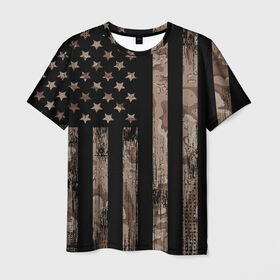 Мужская футболка 3D с принтом American Flag Camo , 100% полиэфир | прямой крой, круглый вырез горловины, длина до линии бедер | eagle | states | united | usa | армейские | армия | камуфляж | орел | служба | снайпер | соединенных | солдат | сша | форма | штатов