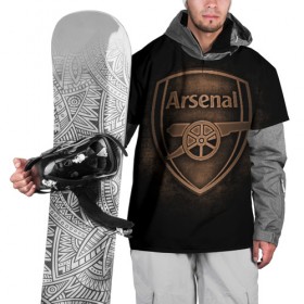 Накидка на куртку 3D с принтом Arsenal , 100% полиэстер |  | arsenal | arsenal fc | the gunners | английский клуб | арсенал | лондон | лондонский арсенал | премьер лига | футбол | футболист | футбольный клуб