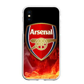 Чехол для iPhone XS Max матовый с принтом Arsenal , Силикон | Область печати: задняя сторона чехла, без боковых панелей | arsenal | arsenal fc | the gunners | английский клуб | арсенал | лондон | лондонский арсенал | премьер лига | футбол | футболист | футбольный клуб