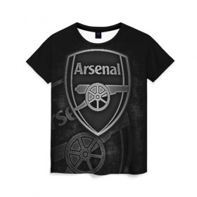 Женская футболка 3D с принтом Arsenal , 100% полиэфир ( синтетическое хлопкоподобное полотно) | прямой крой, круглый вырез горловины, длина до линии бедер | arsenal | arsenal fc | the gunners | английский клуб | арсенал | лондон | лондонский арсенал | премьер лига | футбол | футболист | футбольный клуб