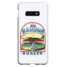 Чехол для Samsung S10E с принтом Big Kahuna Burger , Силикон | Область печати: задняя сторона чехла, без боковых панелей | Тематика изображения на принте: big kahuna | burger | kahuna | pulp fiction | голливуд | кино | криминальное чтиво