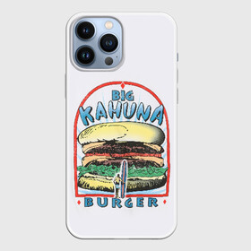 Чехол для iPhone 13 Pro Max с принтом Big Kahuna Burger ,  |  | Тематика изображения на принте: big kahuna | burger | kahuna | pulp fiction | голливуд | кино | криминальное чтиво