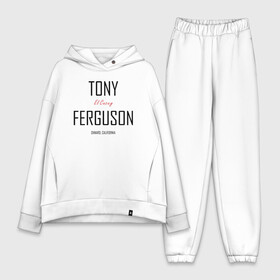 Женский костюм хлопок Oversize с принтом Tony Ferguson ,  |  | cucuy | el cucuy | mma | tony ferguson | ufc | бабайка | бугимен | конор | мма | орел | тони | тони фергюсон | хабиб | эль кукуй | юфс