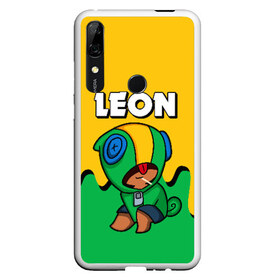 Чехол для Honor P Smart Z с принтом BRAWL STARS LEON , Силикон | Область печати: задняя сторона чехла, без боковых панелей | android | brawl stars | colt | crow | games | leon | penny | poco. | shelly | spike | wanted | брав | бравл старс | звезды | игры | мобильные игры | старс