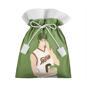 Подарочный 3D мешок с принтом Shintarou Midorima , 100% полиэстер | Размер: 29*39 см | Тематика изображения на принте: basket | basketball | kuroko | kuroko no basket | midorima | shintarou | баскетбол | куроко | мидорима | шинтаро