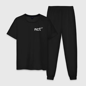 Мужская пижама хлопок с принтом NCT 127 TAEYONG(СПИНА) , 100% хлопок | брюки и футболка прямого кроя, без карманов, на брюках мягкая резинка на поясе и по низу штанин
 | k pop | music | nct | nct 127 | neo culture technology | taeyong | логотип | музыка | тэен | энсити
