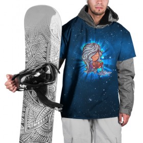 Накидка на куртку 3D с принтом Водолей , 100% полиэстер |  | Тематика изображения на принте: вселенная | гороскоп | знаки зодиака | зодиак | космос | медитация | планеты
