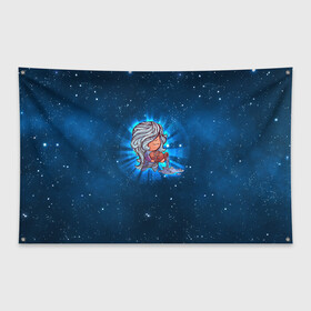 Флаг-баннер с принтом Водолей , 100% полиэстер | размер 67 х 109 см, плотность ткани — 95 г/м2; по краям флага есть четыре люверса для крепления | вселенная | гороскоп | знаки зодиака | зодиак | космос | медитация | планеты