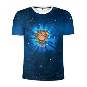 Мужская футболка 3D спортивная с принтом Стрелец , 100% полиэстер с улучшенными характеристиками | приталенный силуэт, круглая горловина, широкие плечи, сужается к линии бедра | вселенная | гороскоп | знаки зодиака | зодиак | космос | медитация | планеты