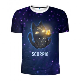 Мужская футболка 3D спортивная с принтом Скорпион , 100% полиэстер с улучшенными характеристиками | приталенный силуэт, круглая горловина, широкие плечи, сужается к линии бедра | вселенная | гороскоп | знаки зодиака | зодиак | космос | медитация | планеты