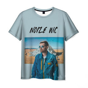 Мужская футболка 3D с принтом Noize MC , 100% полиэфир | прямой крой, круглый вырез горловины, длина до линии бедер | Тематика изображения на принте: music | noize | noize mc | rap | все как у людей | музыка | музыкант | надпись | нойз | нойз мс | рэп