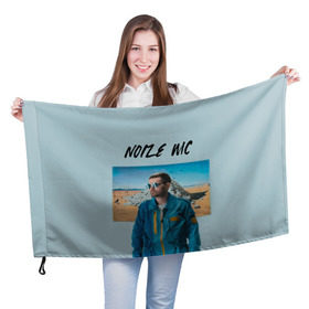 Флаг 3D с принтом Noize MC , 100% полиэстер | плотность ткани — 95 г/м2, размер — 67 х 109 см. Принт наносится с одной стороны | music | noize | noize mc | rap | все как у людей | музыка | музыкант | надпись | нойз | нойз мс | рэп