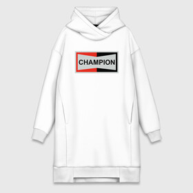 Платье-худи хлопок с принтом Champion ,  |  | champion | однажды в голливуде | чемпион