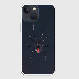 Чехол для iPhone 13 mini с принтом Каракурт ,  |  | marvel | spider | австралия | арахнофобия | вдова | кокон | красная | марвел | муха | насекомое | нить | паутина | полосы | сеть | спайдер | супергерой | тарантул | укус | фобия | черная | яд