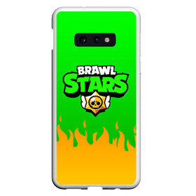 Чехол для Samsung S10E с принтом BRAWL STARS LEON , Силикон | Область печати: задняя сторона чехла, без боковых панелей | brawl stars | bull | colt | leon | stars | берли | бо | брок | ворон | джесси | динамайк | дэррил | кольт | леон | мортис | нита | пайпер | пенни | поко | пэм | рикошет | спайк | тара | фрэнк | шелли | эль примо